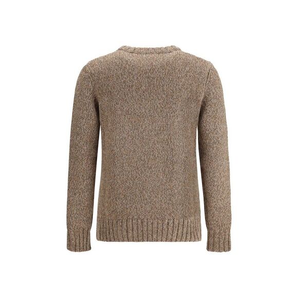 Aragona Cashmere Brown Merino Wool Men's Sweatshirt - Picture 2 of 3